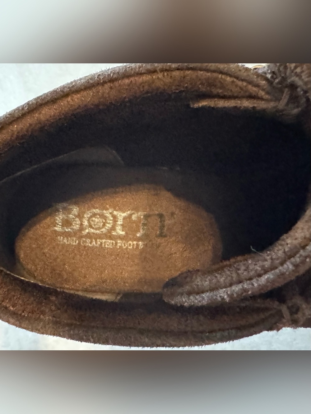 NEW Born Women’s Griffin Lace-up Lug Sole Boots Dark Brown Suede Leather Size 7 - Picture 8 of 10